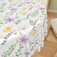 thumbnail image 5 of Nanqianyi Spring Wildflower Round Tablecloth 60 inch, Watercolor Flowers Plants for Kitchen Dinner Decor Table Cloth Cover, 5 of 8