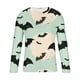 thumbnail image 3 of Blusas y camisas de manga larga y cuello redondo para hombre, estilo casual, con estampado de Halloween, de poliéster., 3 of 3