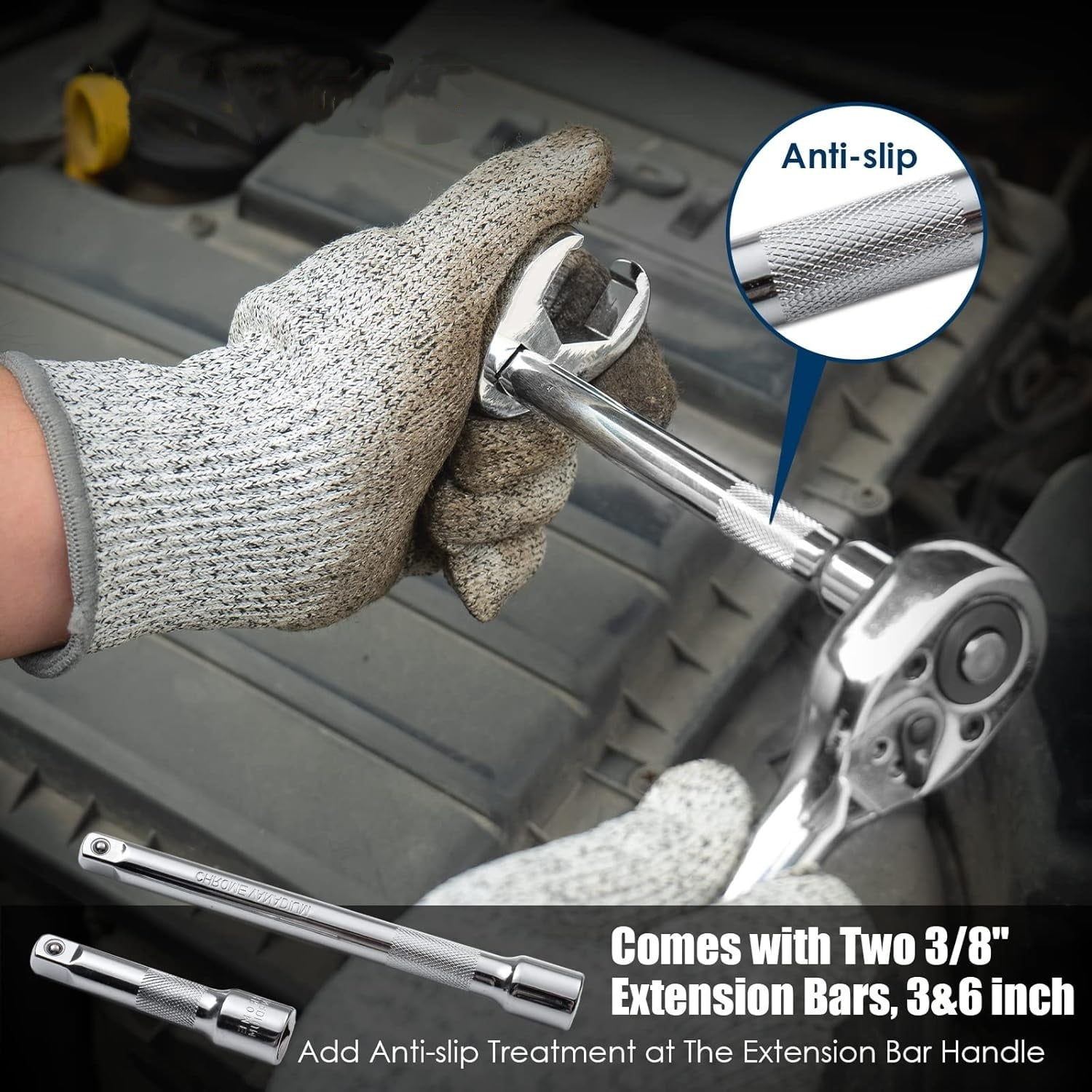 Wrench Set, 24PCS Flare Nut  Wrench Set