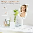 thumbnail image 6 of MATEPROX Lighted Makeup Mirror, Extendable Foldable Travel Mirror Compact Tabletop Vanity Height Adjustment, 6 of 7