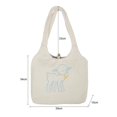 thumbnail image 4 of maskred Girls Lamb Type Large Capacity Cloth Shoulder Bag Canvas Bag Shopping Tote Bag, 4 of 5