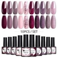 thumbnail image 1 of UR SUGAR Gel Nail Polish Set 8/10Pcs Soak Off UV Gel Varnishes All For Manicures Need Cured Base Top Coat Acrylic UV Nail Kit zhangyuxiang LED, 1 of 2