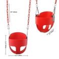 thumbnail image 5 of KINSPORY Toddler & Child Swing Seat, Heavy-Duty High Back Fully Assembled, Iron Chain Eva Swing for Indoor/Outdoor, Hanging Tree Straps（Red）, 5 of 9