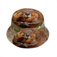 thumbnail image 2 of Cute Funny Beaver Bucket Hats for Women Men Travel Fashion Sun Cap Packable Outdoor Fisherman Hat, 2 of 4
