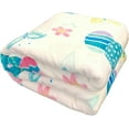 thumbnail image 6 of Serafina Home Easter Spring Flowers and Eggs Velvet Fleece Throw Blanket, 50" x 70", 6 of 9