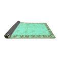 thumbnail image 2 of Ahgly Company Indoor Rectangle Abstract Turquoise Blue Modern Area Rugs, 2' x 4', 2 of 4