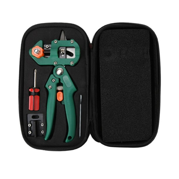 Tijeras de podar para injertar, kit de suministros para podar, herramientas de jardinería, cortador para jardineros Verde