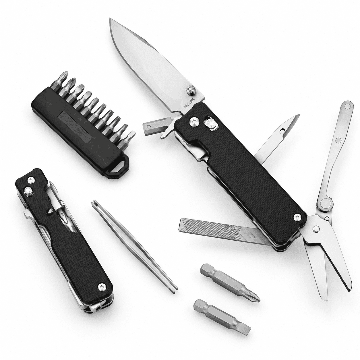 K30 Ne20413b Small 11-in-1 Folding Multitool with 2.76 Inch Bits
