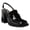 Black, variant on Women Fashion Slingback Pumps with Buckle Strap Closed Square Toe Chunky Block High Heel Loafers Casual Office Business Outfit Shoes Size 5 Pink
