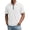 White, variant on hoksml Men's Soft Stretch Fabric Blend Waffle Knit Half Zip Collared Short Sleeve Shirt, Solid Casual Summer Golf Daily Top