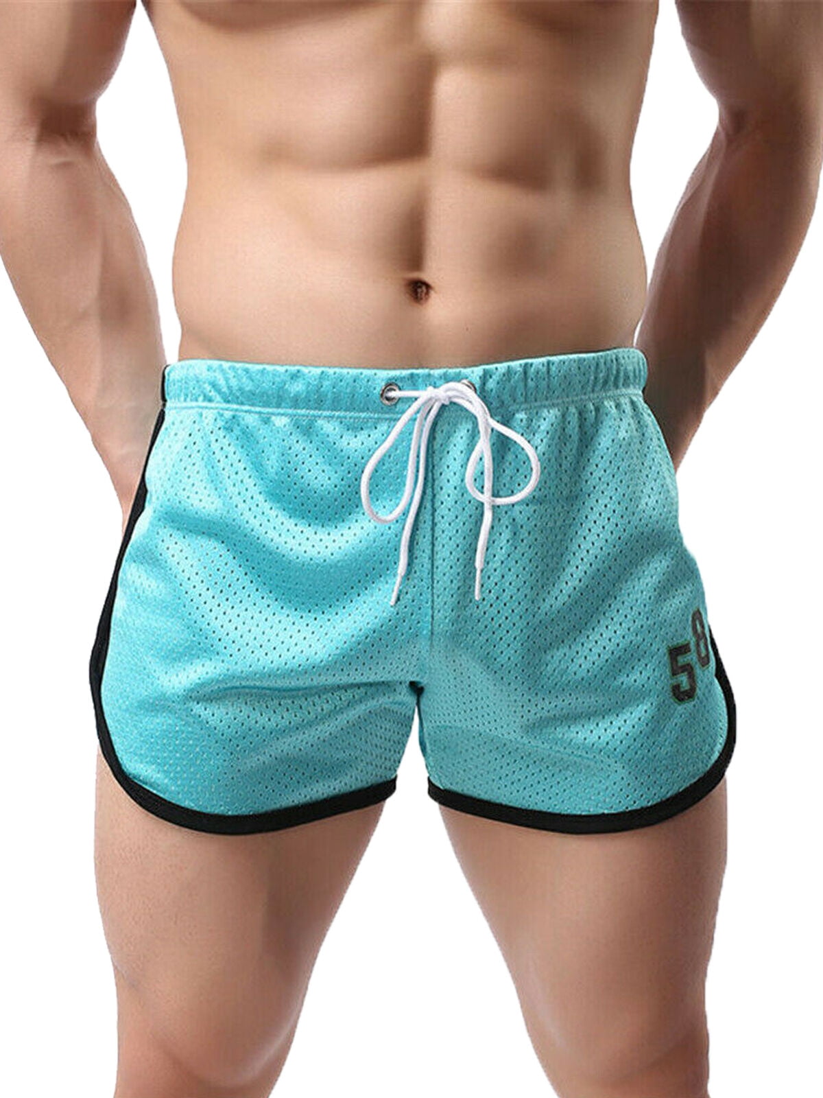 Diconna USA Men Swim Fitted Shorts Bodybuilding Workout Gym Running