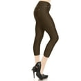 thumbnail image 2 of Women's Casual Super Stretch Comfy Denim with Pocket Jean Capri Jeggings Pants, 2 of 3