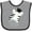 Heather and Black, variant on Inktastic Zebra Boys or Girls Baby Bib