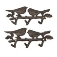 thumbnail image 1 of Set of 2 Cast Iron Birds Coat Hook Wall Rack Decorative Towel Key Hat Hangers, 1 of 4