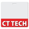 thumbnail image 1 of CT TECH Heavy Duty Horizontal Red (50 pack) - Spill & Tear Proof Cards - 2 Sided USA Printed Quick Role Identifier ID Tag Backer by BadgeZoo, 1 of 2