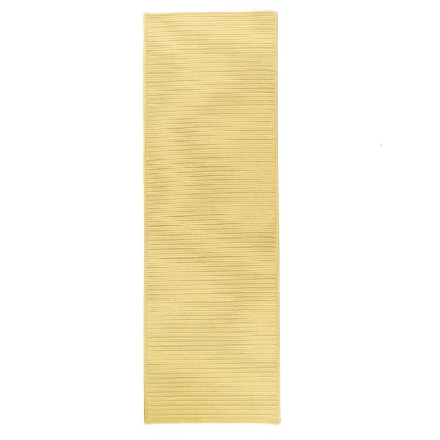 Colonial Mills Tapis RT34R028X120S 2 Pi 4 Po x 10 Pi Rectangulaire Réversible à Tresse Plate Jaune