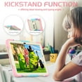 thumbnail image 4 of ELEHOLD Full Body Protection Case for Samsung Galaxy Tab A9 Plus 11 Inch (SM-X210/X215/X216/X218),Heavy Duty 3-Layer Case with Screen Protector Kickstand Cover with Shoulder Strap,Rainbow Pink, 4 of 8