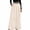 Beige, variant on Womens Wide Leg Dress Pants High Waisted Pleated Front with Belt Side Pockets Straight Leg Loose Fit Soft Comfy Elegant Long Trousers Smooth Drapey Bottoms
