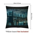 thumbnail image 4 of JRXY Blue New York City Canvas Wall Art Print Cityscape Brooklyn Bridge Picture Framed Wall Decor NYC Skyline Painting Modern Giclee Artwork for Living Room Bedroom Decoration  White, 4 of 7