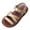 Gold, variant on TOWED22 Girls Strap Sandals Braided Upper Flat Dress Sandals Round Open Toe Summer Shoes Little Kid/Big Kid（Silver,8）
