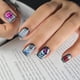 thumbnail image 5 of Juego de 5 placas para estampar uñas con diseños góticos: plantillas para manicura con luna, estrella, mariposa y flores., 5 of 7