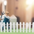 thumbnail image 1 of OUNONA 2Pack Decorative Mini Fence Wood Assorted Color Realistic Shape Gardening, 1 of 6