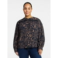 thumbnail image 2 of Time and Tru Women's Lace Yoke Shirt with Long Sleeves Sizes XS-XXXL, 2 of 6