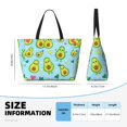 thumbnail image 4 of Balery Cartoon Avocado Beach Travel Bag - Water-Resistant, Large Capacity Lightweight Tote with 7 Pockets for Women and Men - Perfect for Beach, Pool, Gym, and Travel, 4 of 7