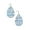 Blue White Brown, variant on Womens Earrings Aztec Teardrop Geometric Lightweight Dangle Hook Jewelry 3.5"
