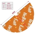 thumbnail image 3 of Cauagu 48" Christmas Tree Skirt Hello Fall Pattern Christmas Tree Decorations Tree Mat for Xmas Decorations Occasion Holiday Home Decor -48", 3 of 7