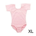 thumbnail image 1 of Tenue de Danse Ballet Extensible pour Enfants Combinaison Classique Col Rond Tenue de Danse Douce Justaucorps Rose TG, 1 of 9