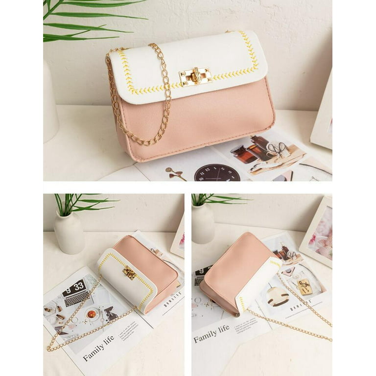 OLOEY Small Shoulder Bags for Women Vegan Leather Crossbody Purses Ladies  Trendy Shoulder Bag with Chain Strap Retro 