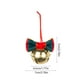 thumbnail image 3 of Adornos navideños con campanas de terciopelo rojo y lazos de hierro forjado para crear un ambiente festivo., 3 of 5