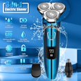thumbnail image 1 of Rasoir Électrique pour Hommes, Rasoirs Électriques pour Hommes Humide et Sec, Rasoirs Électriques Rechargeables pour Hommes Rasoir Homme Rasage Étanche pour Ados Sans Fil, Rasoir de Voyage Usb pour le Visage Rotatif avec Tondeuse pour Barbe/nez, 1 of 6
