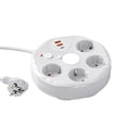 thumbnail image 2 of Home Decor Round Power Strip With USB Charging Ports & Night Light – Surge Protector Power Extension With Design Ideal 6.3", 2 of 7