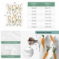 thumbnail image 4 of Carrots Easter Tie Up Curtain Valance for Window,Adjustable Rod Pocket Window Curtains Shades,Watercolor Orange Green Vegetable Light Filtering Valance Drapes for Living Room Kitchen Bedroom 46"x63", 4 of 9