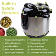 NESCO® 9.5 Quart Electric Pressure Canner, Digital Pressure Cooker and Canning Pot, Equipment for Canning Meat and Vegetables