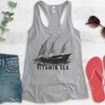 thumbnail image 2 of Sailing Vitamin Sea Tank Top, Ladies Racerback Tank Top, Summer Tank, Sailboat Tank, Sailing Tank, Heather Gray, Medium, 2 of 3
