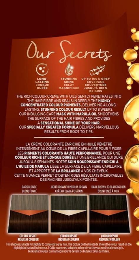 Palette coloration crème soin permanente 5-68 Châtain Acajou