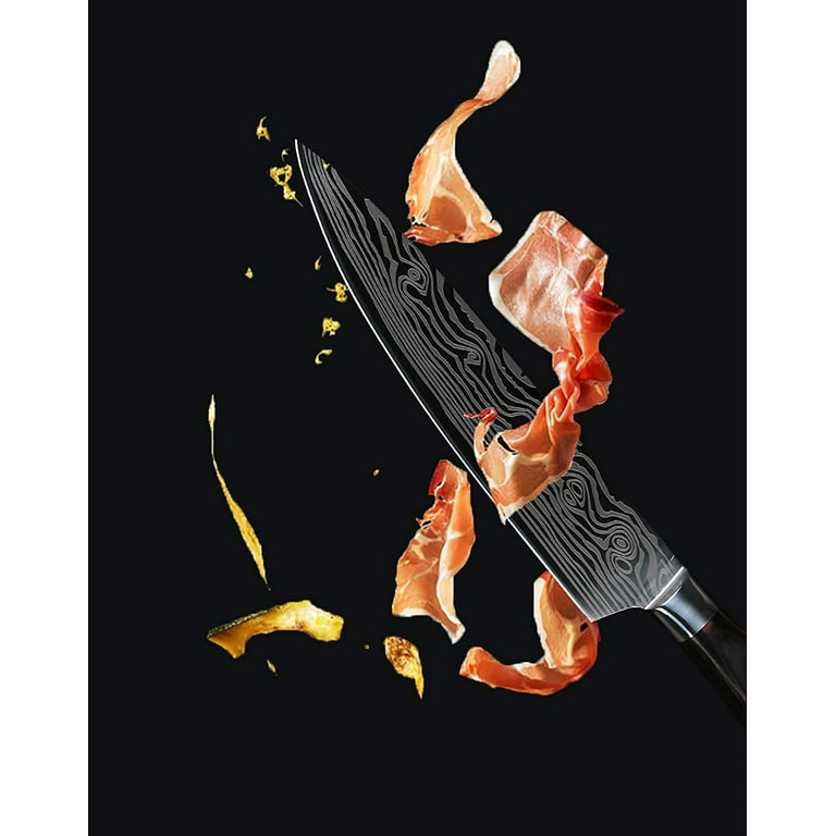 Lujack Ultra Sharp 8 inch Professional Chef Knife Cooking Knife - Carbon  Stainless Steel Kitchen Knife with Sheath and Ergonomic Handle - Chopping