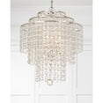 thumbnail image 3 of ARI-304-SA-CL-MWP Crystorama Lighting Arielle - Three Light Chandelier in Traditional and Contemporary Style - 18 Inches Wide by 20.5 Inches High-Hand, 3 of 7