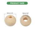 thumbnail image 2 of 200Pack 6mm Natural Wood Spacer Beads, 2mm Large Hole Unfinished Round Wooden Beads, 2 of 6