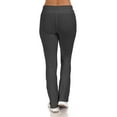 thumbnail image 5 of SR Women's Cotton High Waist Straight Leg Active Yoga Workout Pants (Size: XS-5X), 1X, Charcoal, 5 of 5