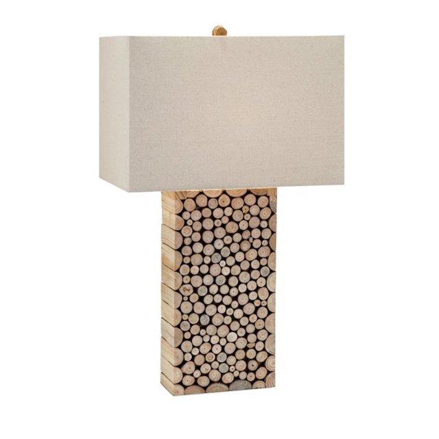 IMAX Corporation Cynder Lampe de Table en Bois Beige