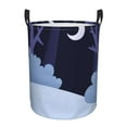 thumbnail image 1 of LNWH Laundry Basket, Fantasy Winter Night Pattern Foldable Laundry Hamper With Handles Waterproof, Small Size, 1 of 8