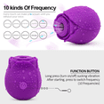 thumbnail image 2 of 2024 Newly Year Silicone Roses Shape Sucker for Women Mini Tools for Washable for Adult Red Stimulator Holiday Gifts for Women Valentine's Day Birthday Gifts, 2 of 13