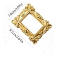 thumbnail image 3 of 5 Pack Vintage Gold Mini Picture Frames, Resin Ornate Photo Holders with Round Irregular Shapes, for Jewelry Cosmetic Display, Home Tabletop Decor, Wedding Favor Gift, 3 of 7