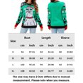 thumbnail image 2 of Suéter Navideño Suéter de Navidad para mujer Elk Tree Printed Knit Funny Ugly Xmas Pullover prendas de vestir exteriores Cgtredaw Verde M para Mujer, 2 of 6