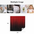 thumbnail image 5 of Dark Red Black Ombre Cloth Napkins, Modern Abstract Art Striped Gradient Washable and Reusable Dinner Napkins Set of 2, Table Napkin for Kitchen Party Birthday Wedding Hotel Housewarming 20"x20", 5 of 9