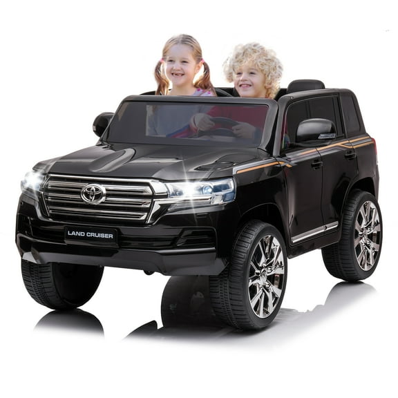 CazToi Kids 12V 2-Seater Ride On Car Licensed Toyota Land Cruiser Electric Car For Boys and Girls